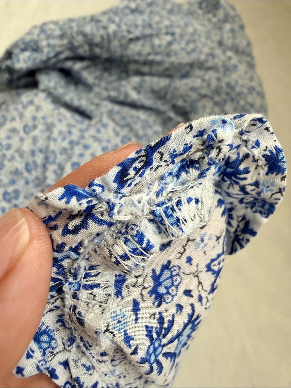 GAP x Doen Blue Floral Smocked Maxi Dress - Picture 11 of 12